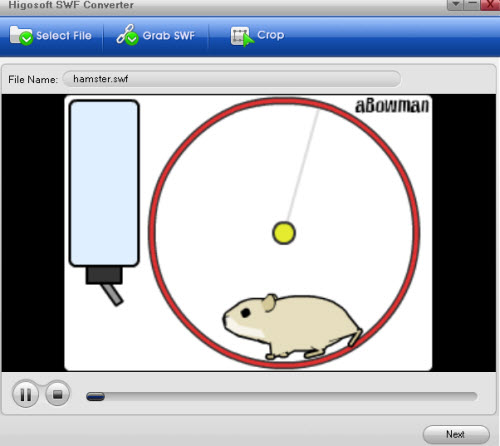 input flash game to video