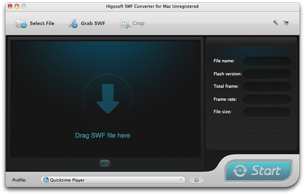 SWF Converter for Mac Screenshot
